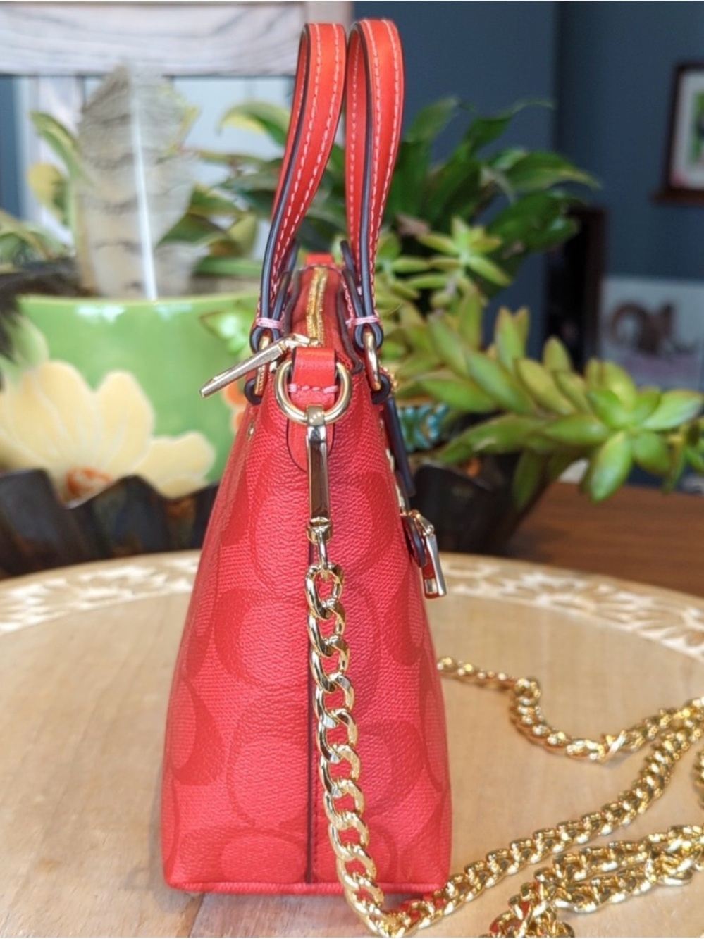 Coach Mini Gallery Crossbody CA721 Miami Red